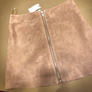 Anthropologie Tan Mini Skirt